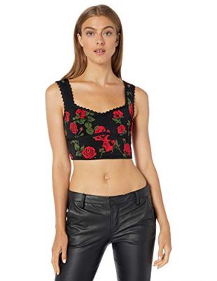 Bcbgmaxazria La Rose Cropped Top worn by Gabi Hernandez Camila