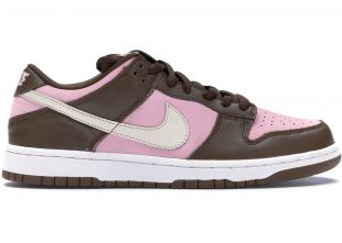 nike dunk pink brown