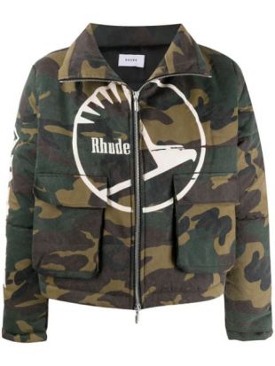 Rhude Doudoune à Imprimé Camouflage