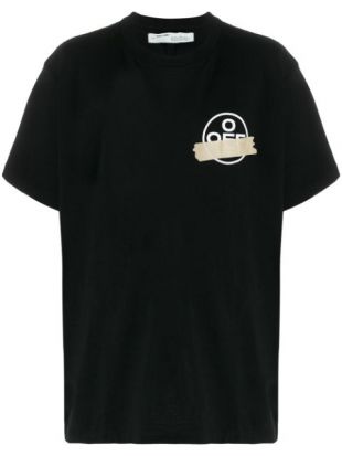 Off-White TAPE ARROWS S/S OVER TEE BLACK BEIGE