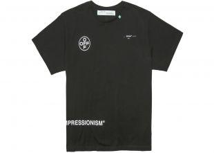 OFF-WHITE Oversized Diag Stencil T-Shirt Black