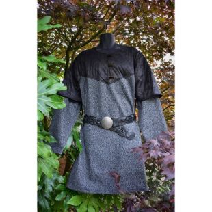 Tunique avec rembourrage en cuir - Grey-NEW DESIGN! LARP, Cosplay, Costume