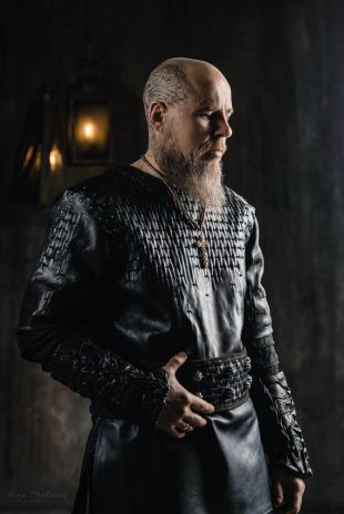Leather costume worn by Bjorn Lothbrok (Alexander Ludwig) as seen in Vikings  (Season 6)