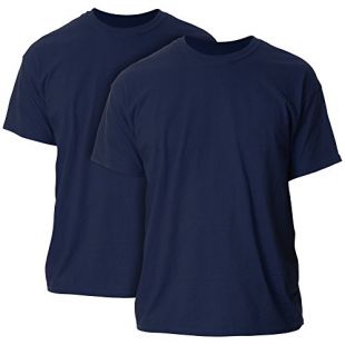 T-shirt Uomo Gildan Ultra Cotton G2000 - Indaco, Taglia XL, Cotone Pesante, Vestibilità Classica
