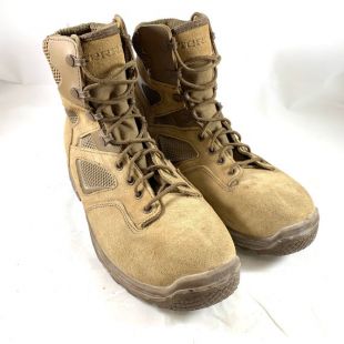 Bottes de combat tactiques en cuir tan canadien