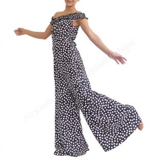 Imprimer les femmes combinaison / salopette boho / baggy salopette / plus salopette taille / maxi salopette / pantalon salopette en vrac / oversize salopette SORBET