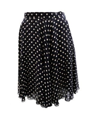 Valentino vintage Circular Polka Dot Chiffon Jupe, UK10