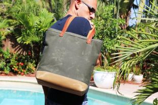 Ciré toile fourre-tout, grand sac fourre-tout, résistant à l’eau de poids lourd-010234