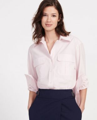 Chemise oversize en popeline de coton