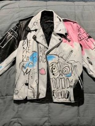 The white jacket and pink Lil Peep in are clip The Brightside 