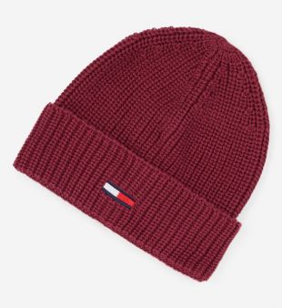 Bonnet en maille logo tissé - Tommy Jeans