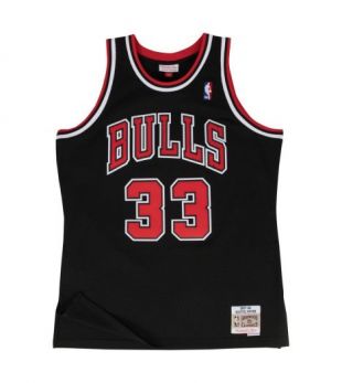 Maillot Basketball Mitchell & Ness Chicago Bulls HWC Swingman Scottie Pippen Noir   Prestige Center