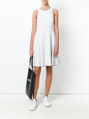 Robe Courte Évasée   BLANCHE