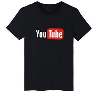 renmengqi T-Shirt Homme Youtube Logo 4 Couleurs Youtubeur Influenceur-Show Titre Original