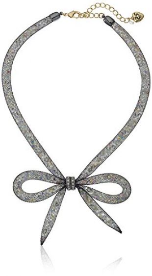 Betsey Johnson - Memoirs Of Betsey Mesh Bow Necklace