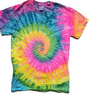 swirl - Multi Rainbow Color Tshirt