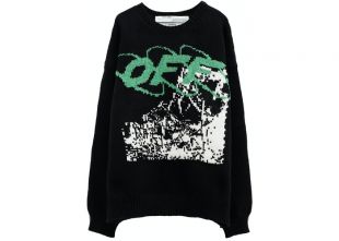 OFF-WHITE Ruined Factory Sweater Black/White