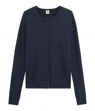 Petit Bateau - Cardigan bleu marine