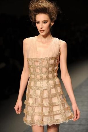 Spring 2010 Couture Swarovski Cage Corset Dress