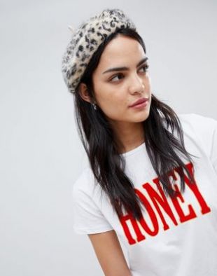 Chapeau Femme, Type Béret, En Feutre De Poil, Imprimé, T 57 - Les Ateliers D'Art