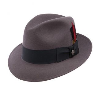 Stetson and Dobbs TWFRDK-8220 Men's Fredrick Dress Hat, Caribou - 7 1/4