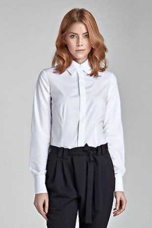 Chemise blanche femme boutons
