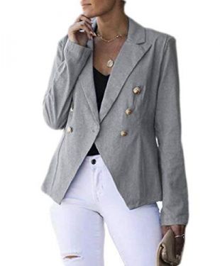 Long Sleeve Double-breasted Small Blazer