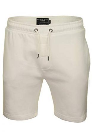 Short de sport en coton pour homme -  Blanc