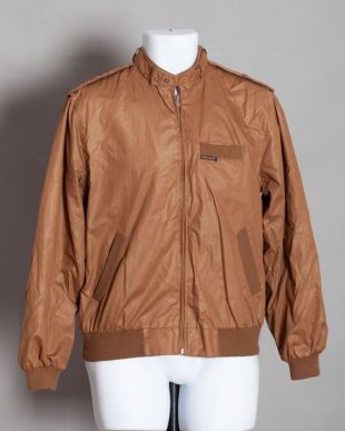 70s 80s Light Weight Brown Zip Jacket WINDCREST