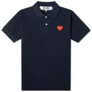 Comme des Garçons Play - Navy Polo