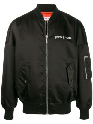 Logo Printed Bomber Jacket