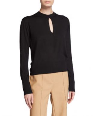 Theory - Keyhole Turtleneck Regal Wool Sweater