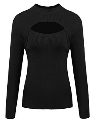 keyhole turtleneck