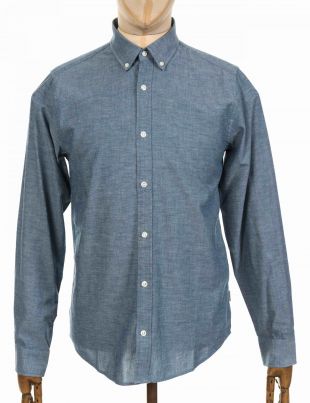 L/S Kyoto Shirt - Blue Stone Washed