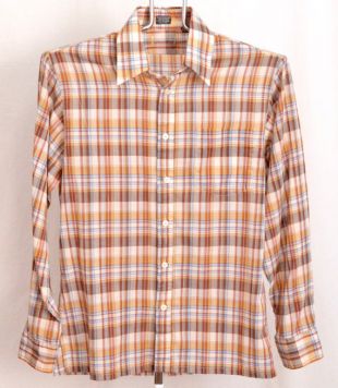 Unbranded - vintage Brown Plaid Shirt Mens Medium Unisex Femme salit ...