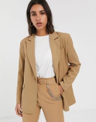 Blazer coupe masculine - Beige