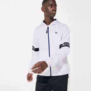 Veste zippée à capuche Lacoste SPORT déperlante