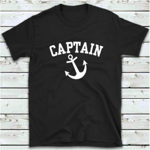 Capitaine T Shirt nautique ancre T-Shirt capitaine marin Tee voile nautique cadeau vacances Tee Shirts avec des paroles