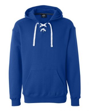 J. America - Blue Hockey Hood Sweatshirt: 80% Ringspun Cotton, 20% ...