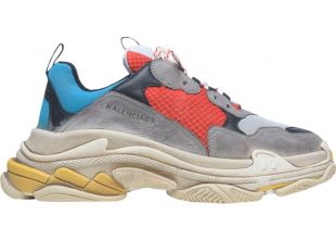 Triple S Grey Red Blue sneakers