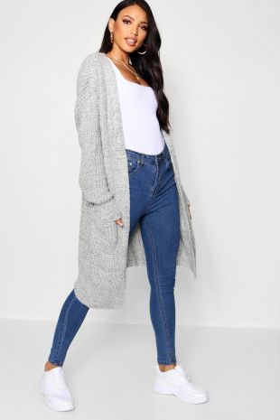 Gilet oversize gris