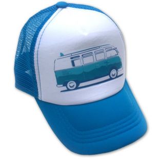 VW Surf Bus Blue Infant/Kids Trucker Hat