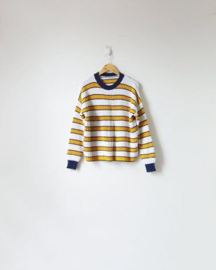 90s Navy - Gilet jaune - Pull vintage - Pull des années 90 - Femmes XL