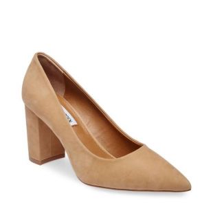 Ashlyn Tan Nubuck Heel Pump