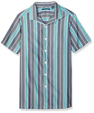 Perry Ellis Men's Big and Tall Wide Stripe Shirt