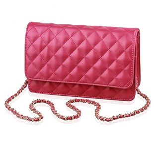 Quilted Material Cross Body Shoulder Bag