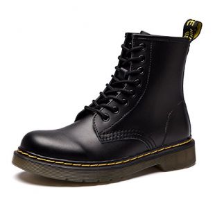 Round Toe Lase-up Ankle Boots