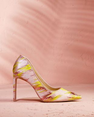 ESCARPINs JAUNE ROSE