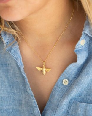 Collier d'abeille en or
