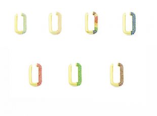Rectangle Pavè cuff